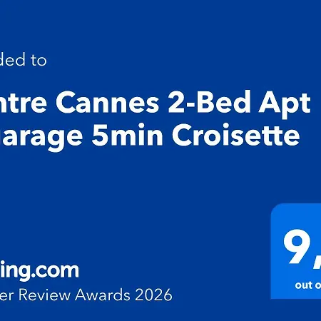 Appartamento Centre 2-bed & Garage 5min Croisette *